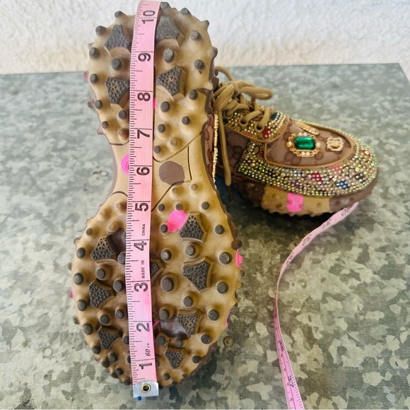 OOG Generation Sneakers sz 40 chunky crystal bling streetwear - Picture 9 of 15
